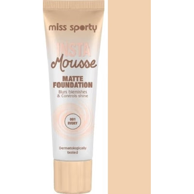 MISS SPORTY Insta Mousse Matte Foundation 001 Ivory 30ml