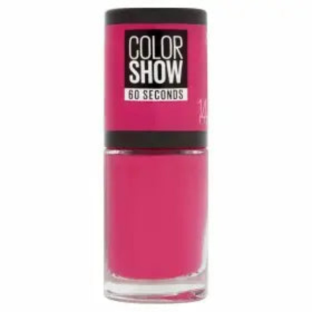MAYBELLINE NEW YORK Colorshow 60 Seconds nail polish 14 show time pink 7ml