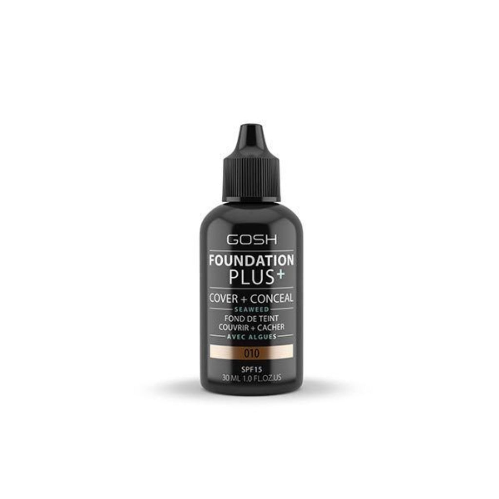 GOSH Foundation Cover + Conceal 010 Tan 30ml