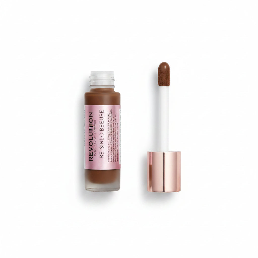 MAKEUP REVOLUTION Conceal & Define liquid foundation F15 23ml vegan