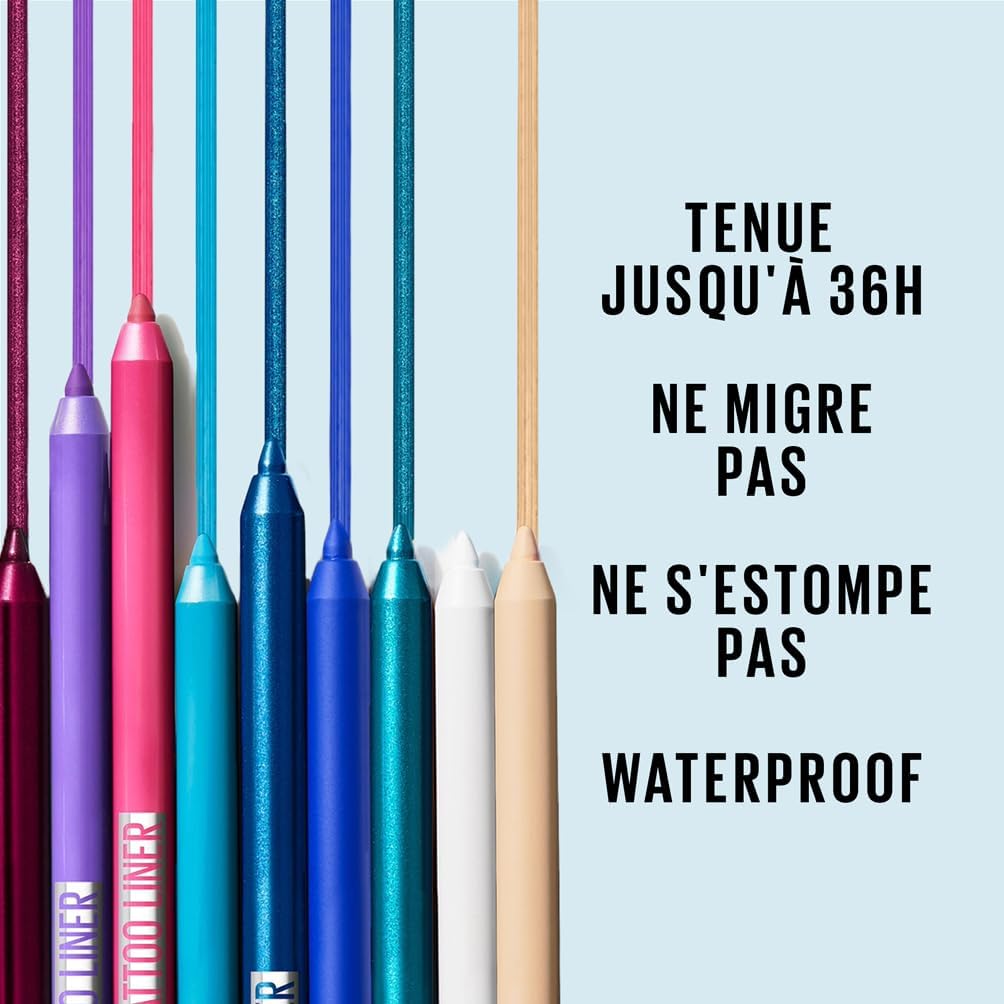 MAYBELLINE NEW YORK crayon tatoo liner 812 lavender light 1.3g