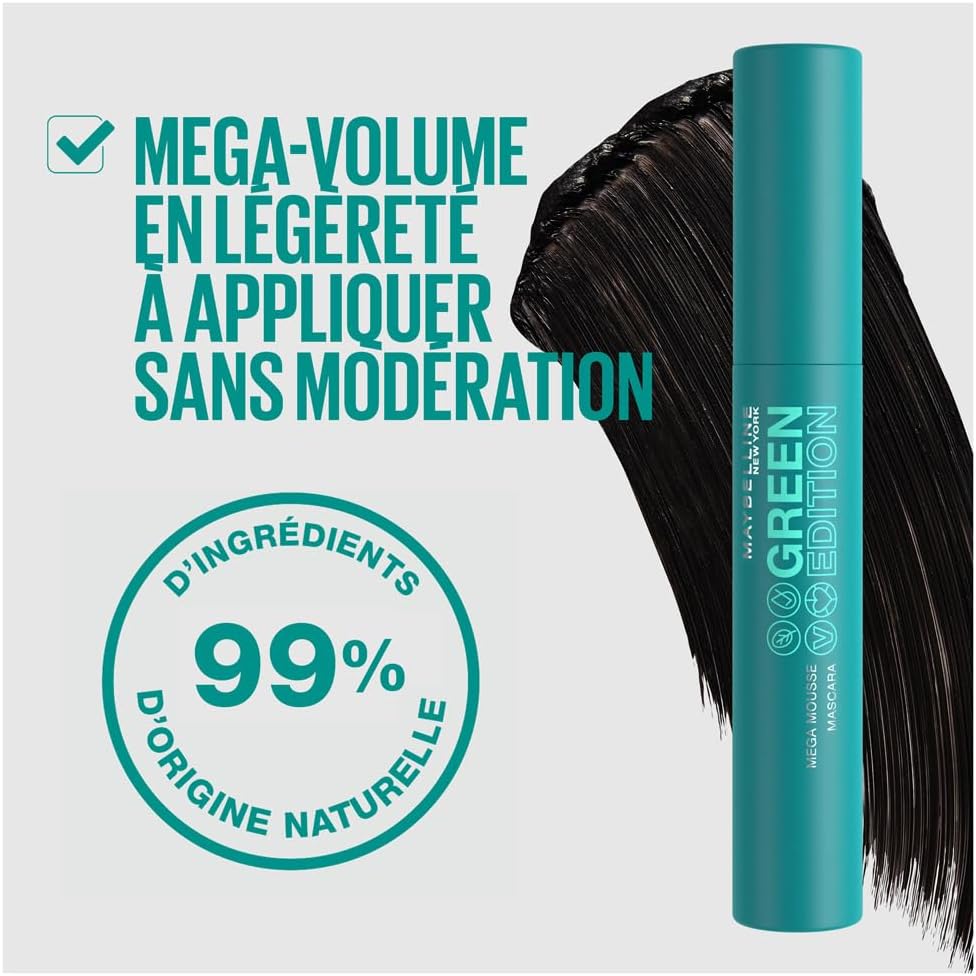 MAYBELLINE NEW YORK Green Edition mascara 003 brownish black 9ml vegan