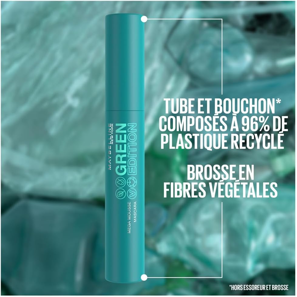 MAYBELLINE NEW YORK Green Edition mascara 003 brownish black 9ml vegan