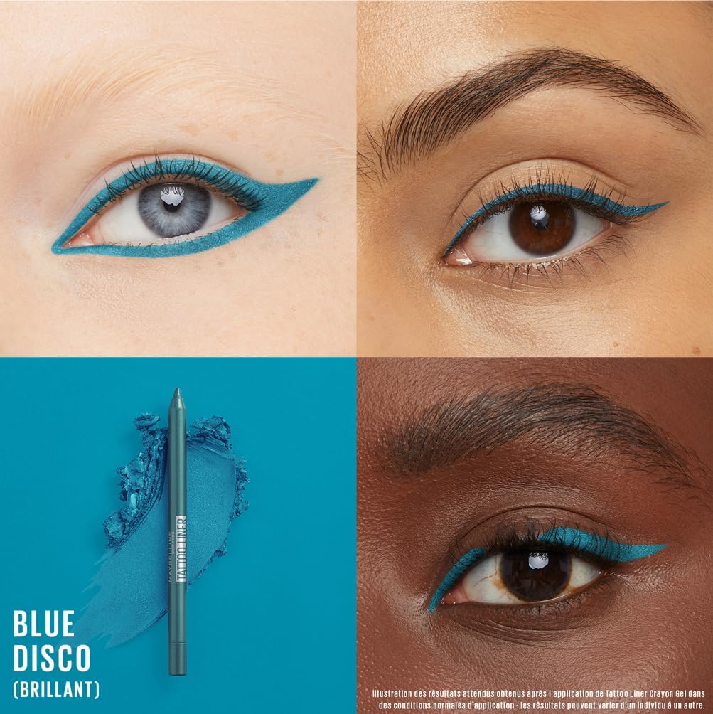 MAYBELLINE NEW YORK crayon tatoo liner 814 blue disco 1.3g
