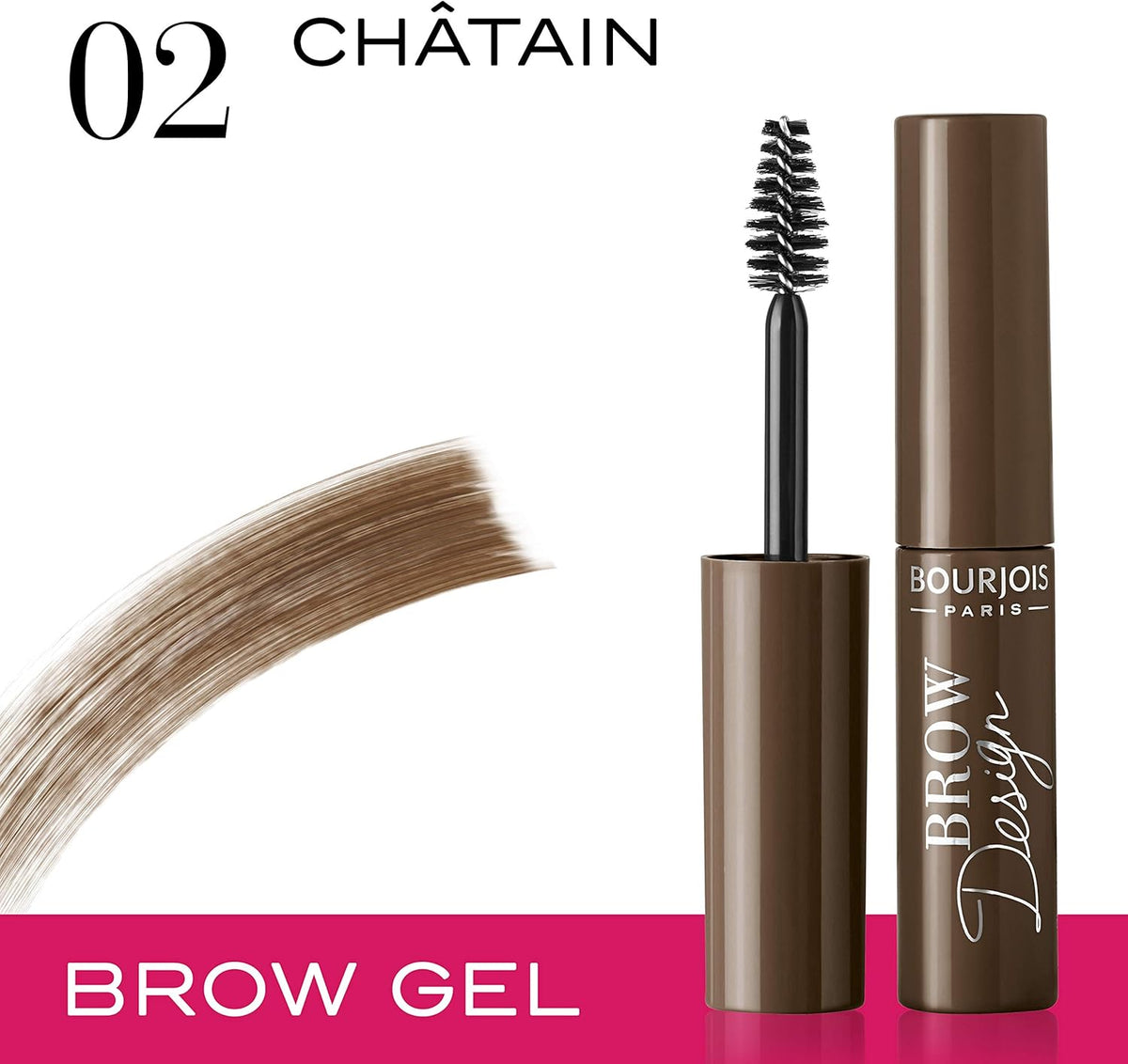 BOURJOIS PARIS brow design eyebrow gel 002 chestnut 5ml