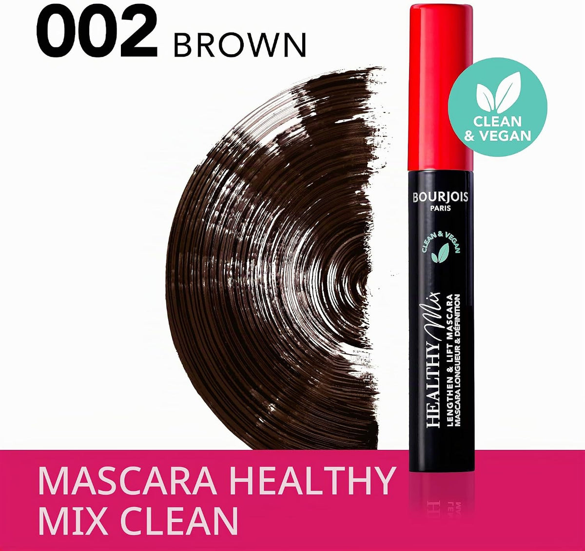BOURJOIS PARIS Healthy Mix length & definition mascara 002 ultra brown 7ml