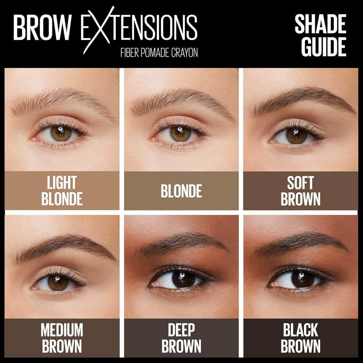 MAYBELLINE NEW YORK brow extensions eyebrow pencil 04 medium brown 0.4g