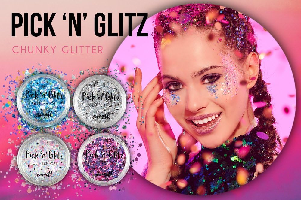 BARRY M biodegradable vegan face and body glitter 825 hella