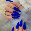 LH ORIGINAILS ready-to-wear manicure set 24 press-on nails + 5 accessories matte navy