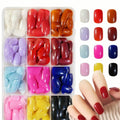 LH ORIGINAILS ready-to-wear manicure set 288 reusable square multi-colored tips + 5 accessories