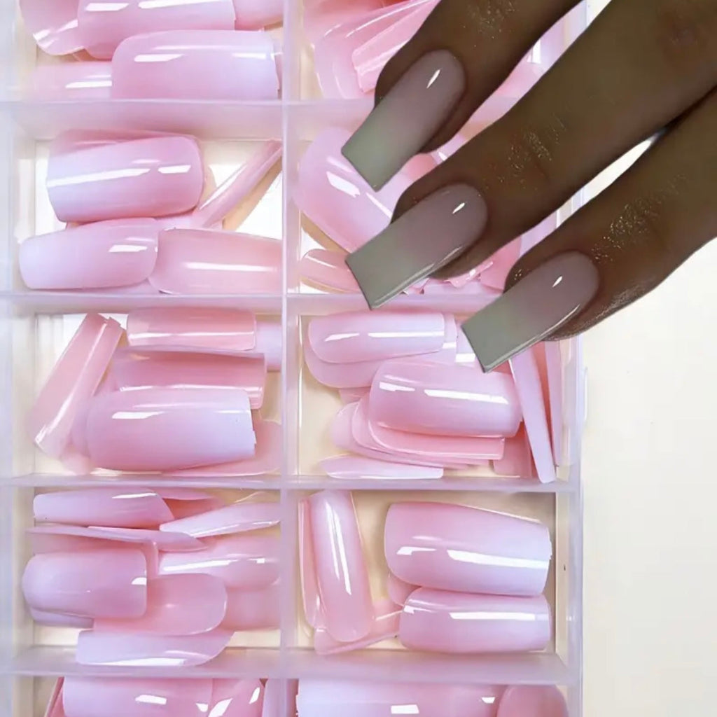 LH ORIGINAILS ready-to-wear manicure set 120 ballerina tips + 5 accessories