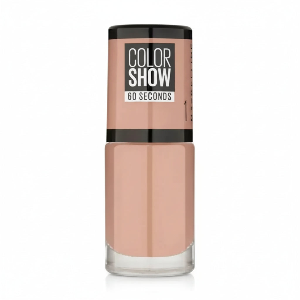 MAYBELLINE NEW YORK Colorshow 60 Seconds nail polish 1 go bare 6.7ml