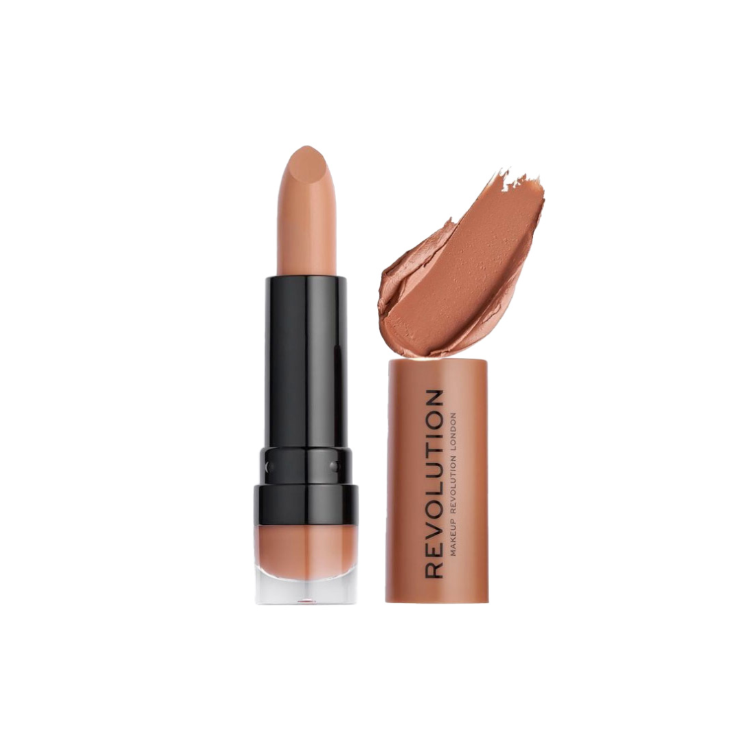 MAKEUP REVOLUTION matte lipstick 121 head turner 3.5ml vegan