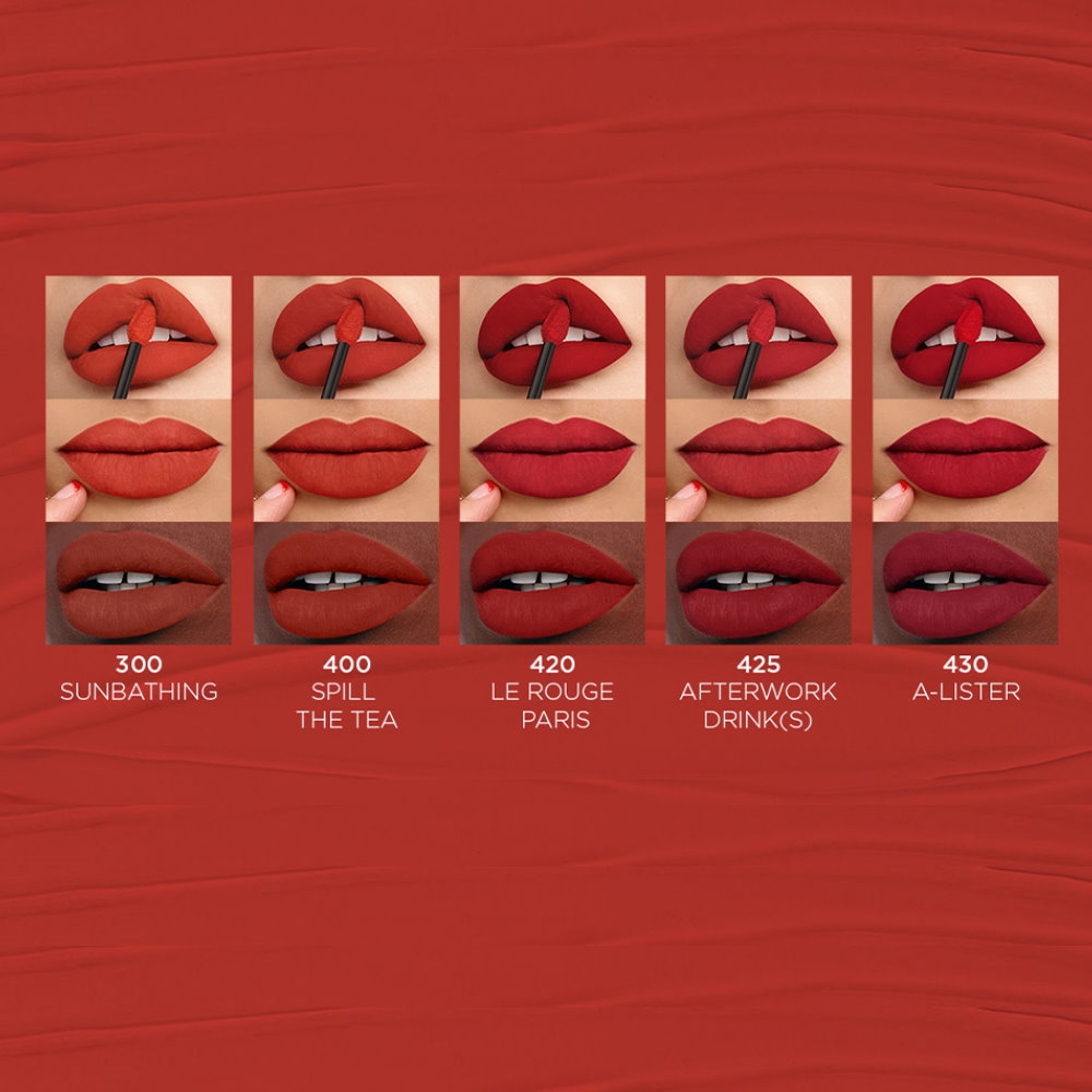 L'Oréal PARIS Rouge Signature Matte Liquid Lipstick 16h 300 Sunbathing 5ml