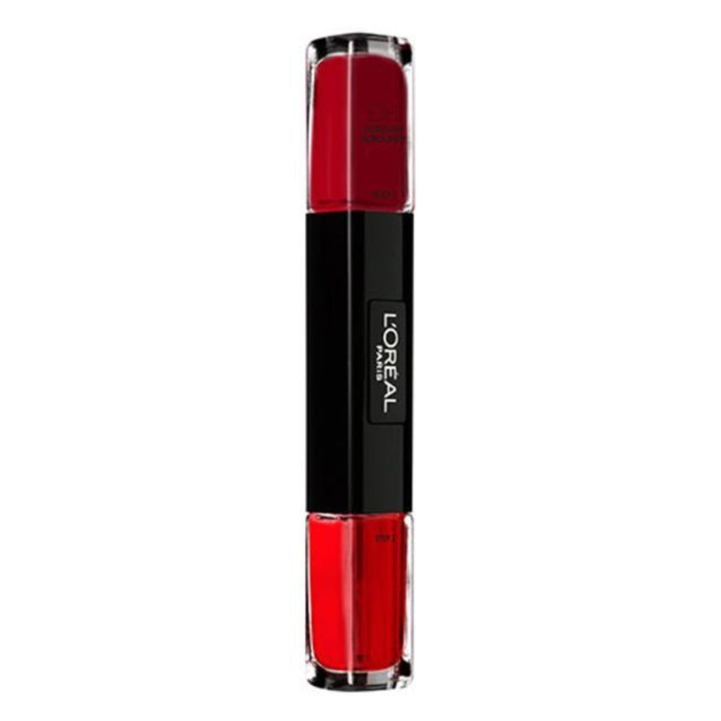 L'Oréal Infallible 2-in-1 nail polish duo, color + top coat, 016 Forever Burgundy, 2x5ml