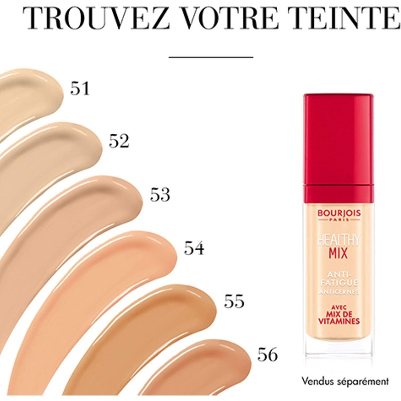 BOURJOIS PARIS Healthy Mix foundation 55N dark beige 30 ml vegan