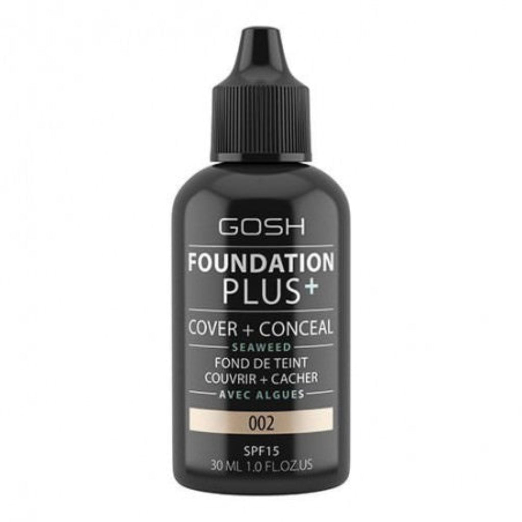 GOSH Foundation Cover + Conceal 002 Ivory 30ml