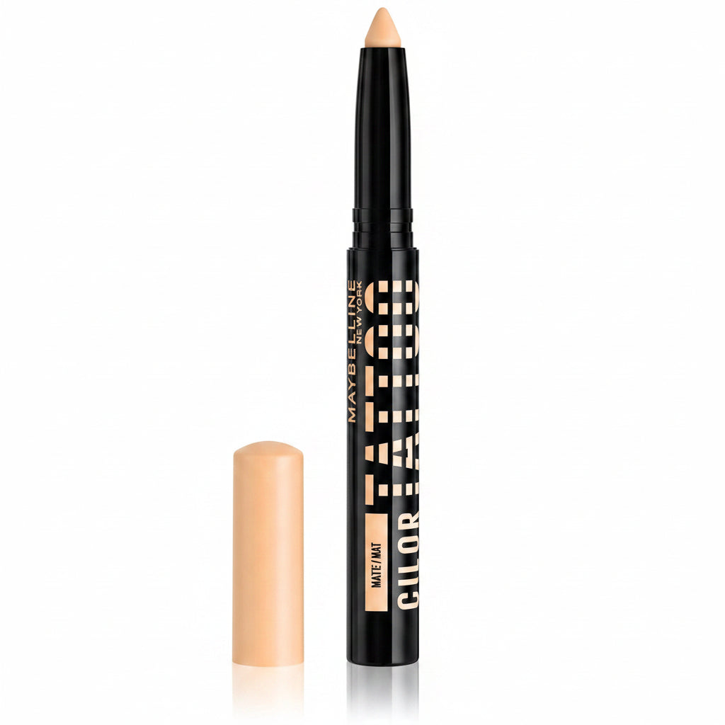 MAYBELLINE NEW YORK Color Tattoo Matte Multi-Use Eyeshadow Stick + Sharpener Nude 15 I Am Confident 1.4g