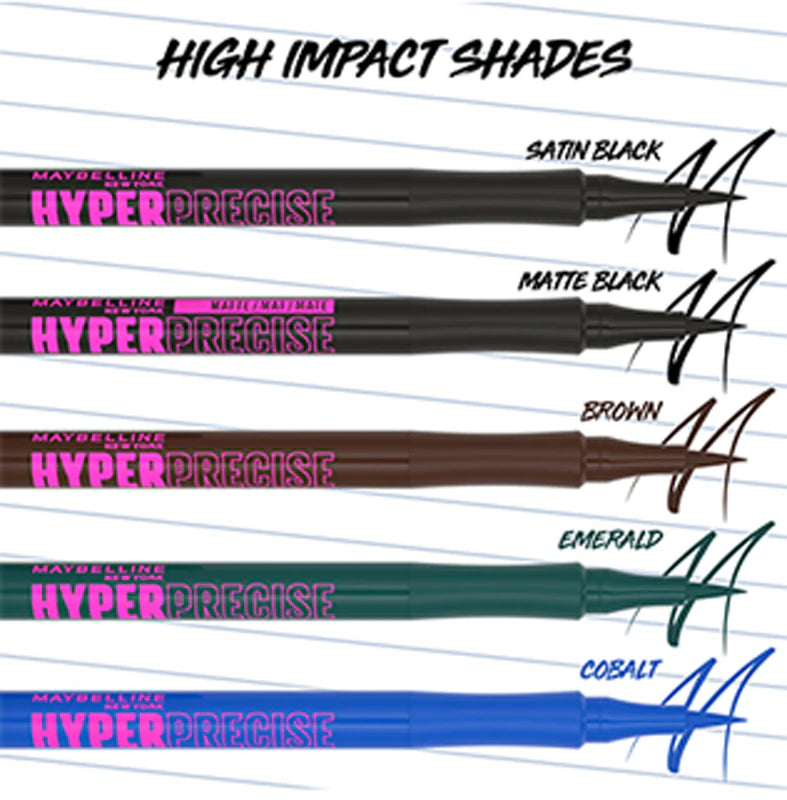 MAYBELLINE NEW YORK Hyper Precise eyeliner 701 Matte Black