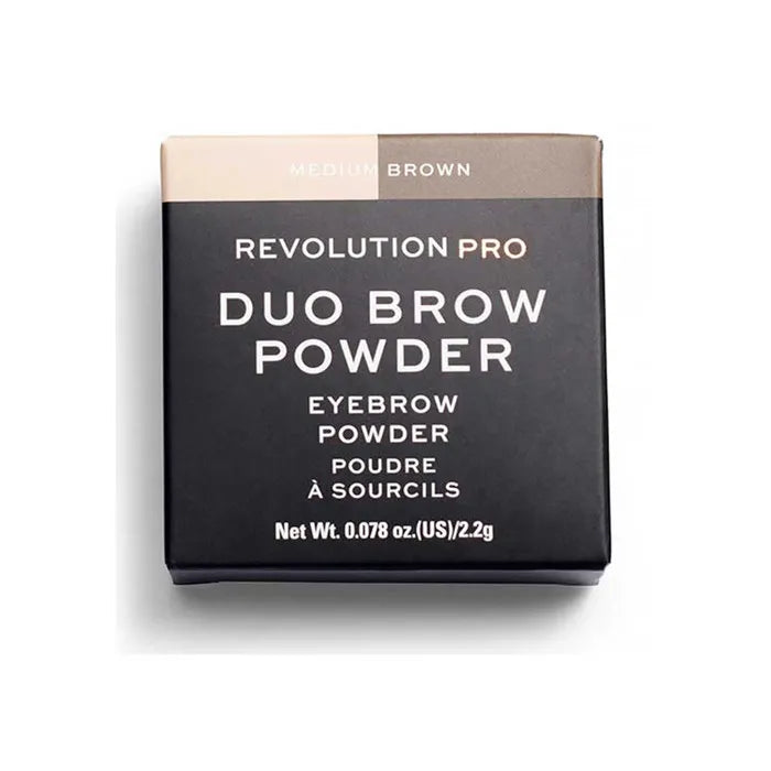 MAKEUP REVOLUTION duo brow powder medium brown 2.2g