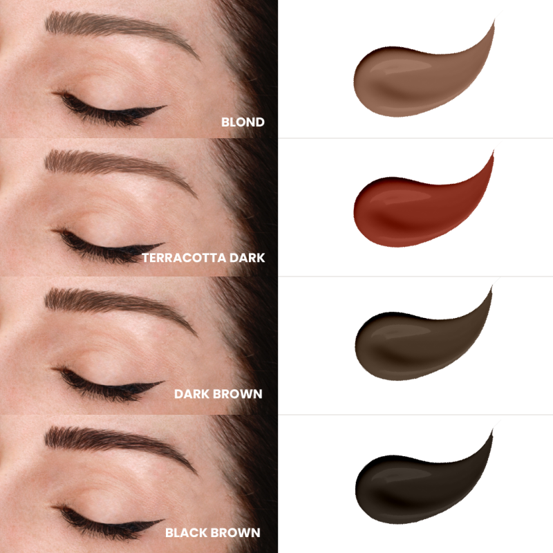 EYLURE LONDON long-lasting precision brow felt 10 dark brown 1.24ml