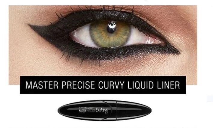 MAYBELLINE NEW YORK Master Precise Curvy Eyeliner Black 0.5g